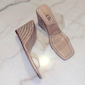 ZARA Vinyl Clear Wedges